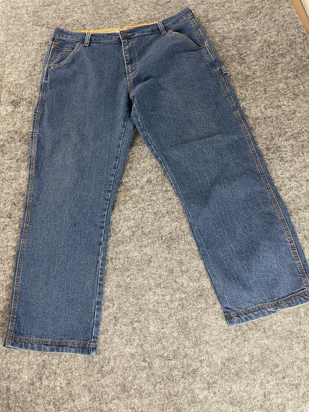 Smith's Workwear Jeans Mens 40x30 Blue Denim Pants Straight Leg N107